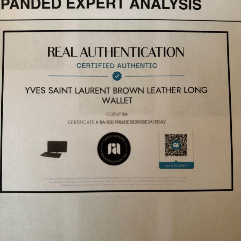 Yves Saint Laurent Women’s Brown Leather Long Wallet - Picture 15 of 16